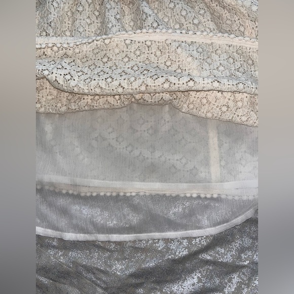 Sz 12 ANTHROPOLOGIE HD PARIS EMBELLISHED WOMENS TANK TOP CREAM COLOR - Picture 8 of 14